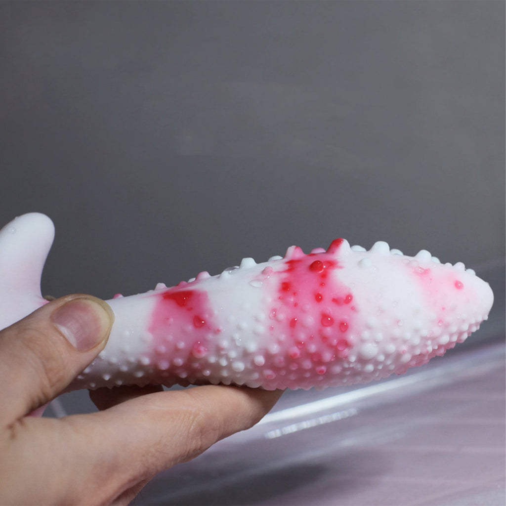 Color - Changing Soft Liquid Silicone Textured Anal Plug with Anchor Base - Tarisss Sex Toy Store