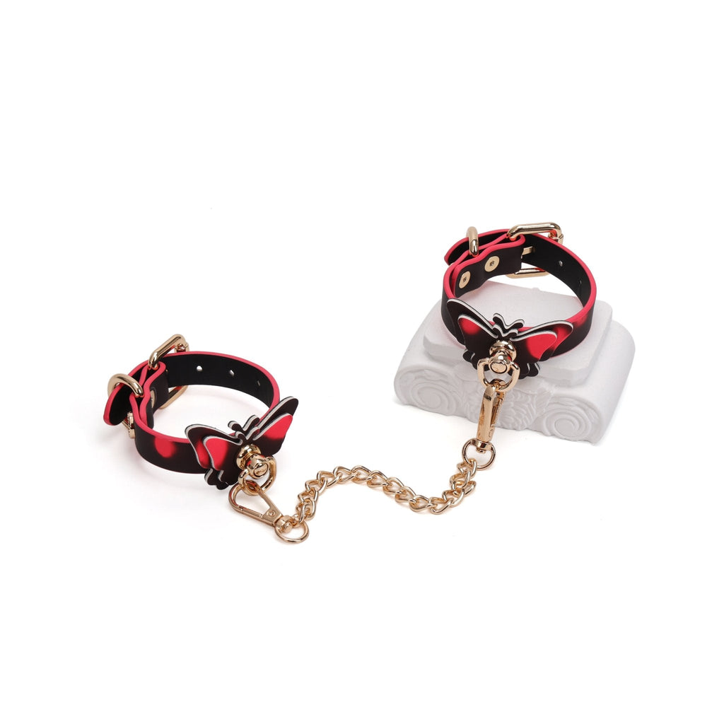 Color - Changing Thermal Butterfly Wrist Cuff with Chain - Tarisss Sex Toy Store
