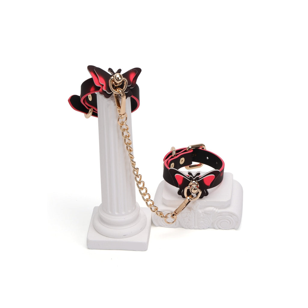 Color - Changing Thermal Butterfly Wrist Cuff with Chain - Tarisss Sex Toy Store