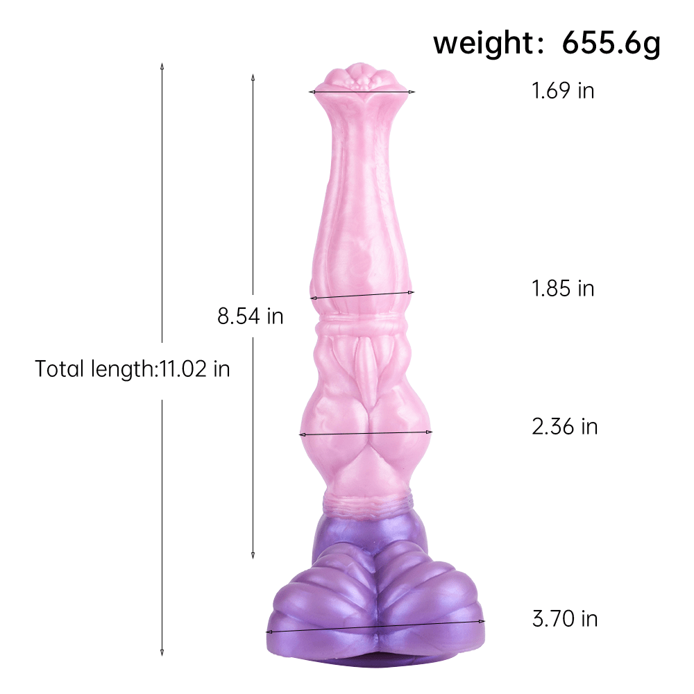Colorful Animal - Inspired Fantasy Dildo with Suction Cup Base - Tarisss Sex Toy Store