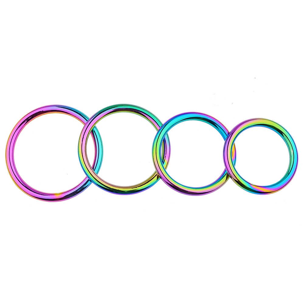 Colorful Metal Cock Ring - Tarisss Sex Toy Store
