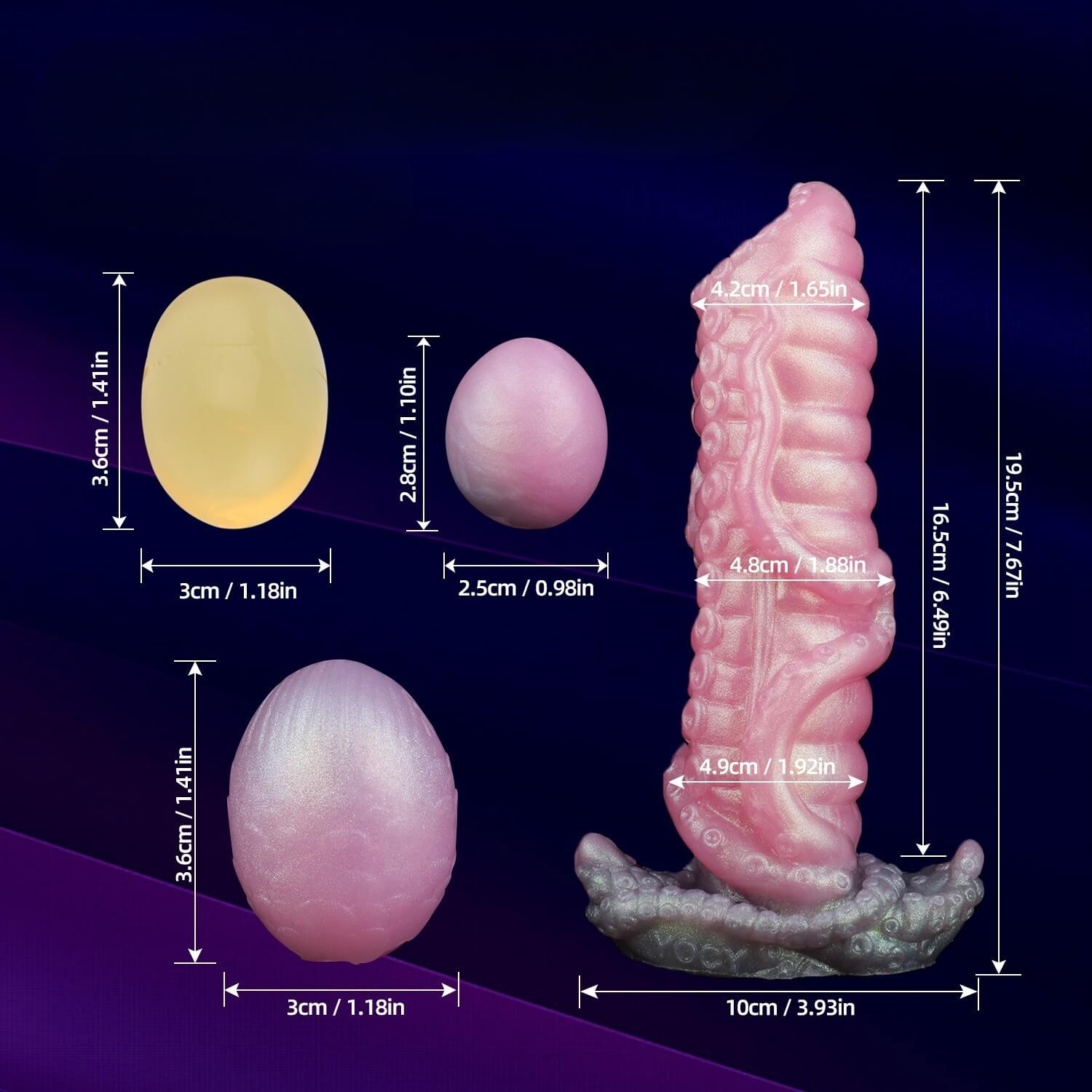 Creature Nest 8 Inch Ovipositor Dildo with Alien Creature Textures - Tarisss Sex Toy Store