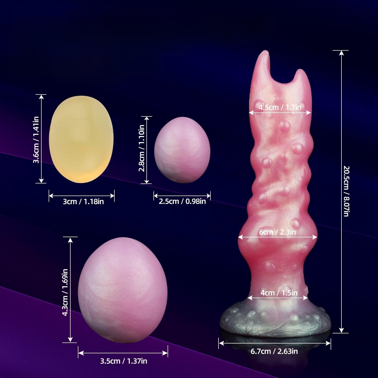 Creature Nest 8 Inch Ovipositor Dildo with Alien Creature Textures - Tarisss Sex Toy Store