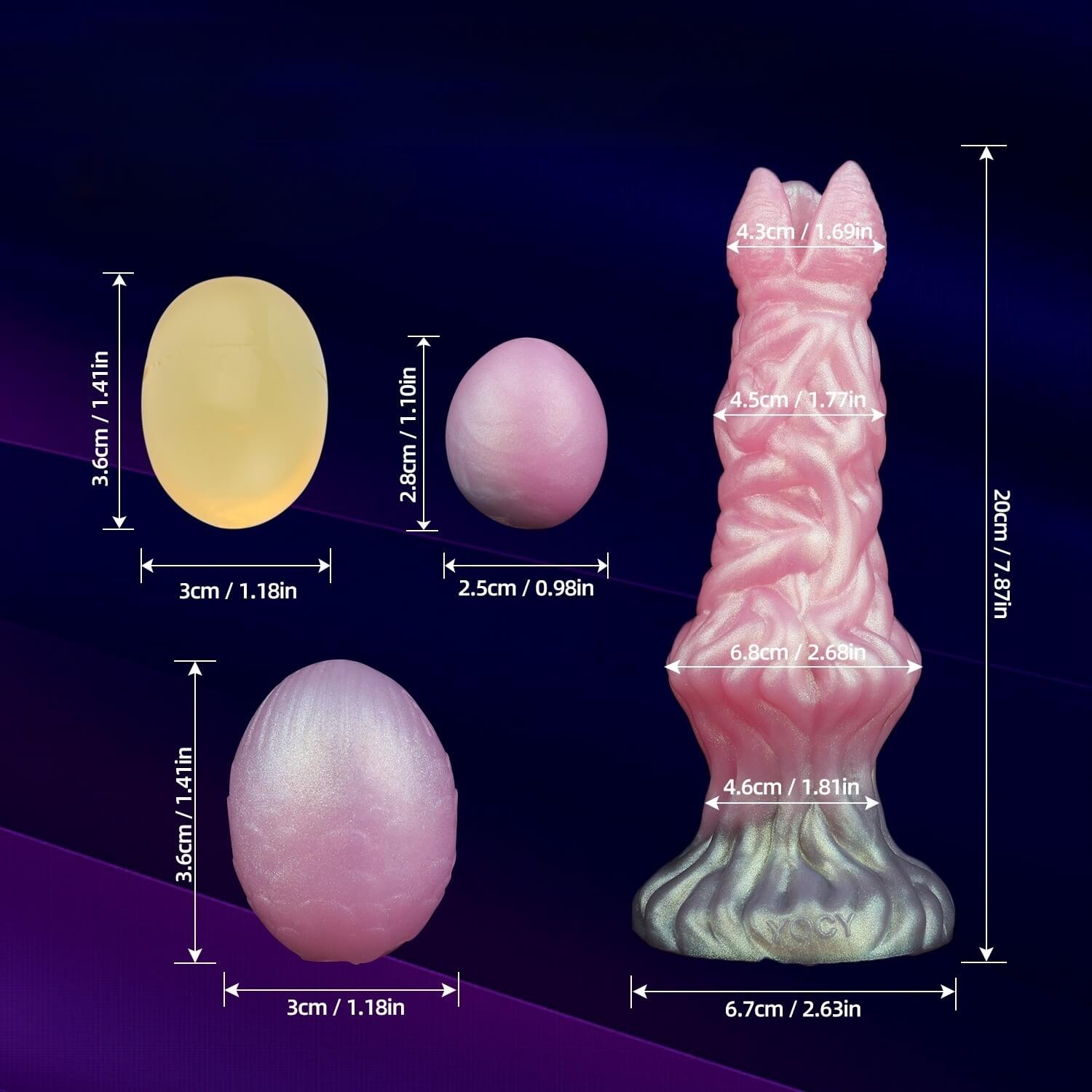 Creature Nest 8 Inch Ovipositor Dildo with Alien Creature Textures - Tarisss Sex Toy Store