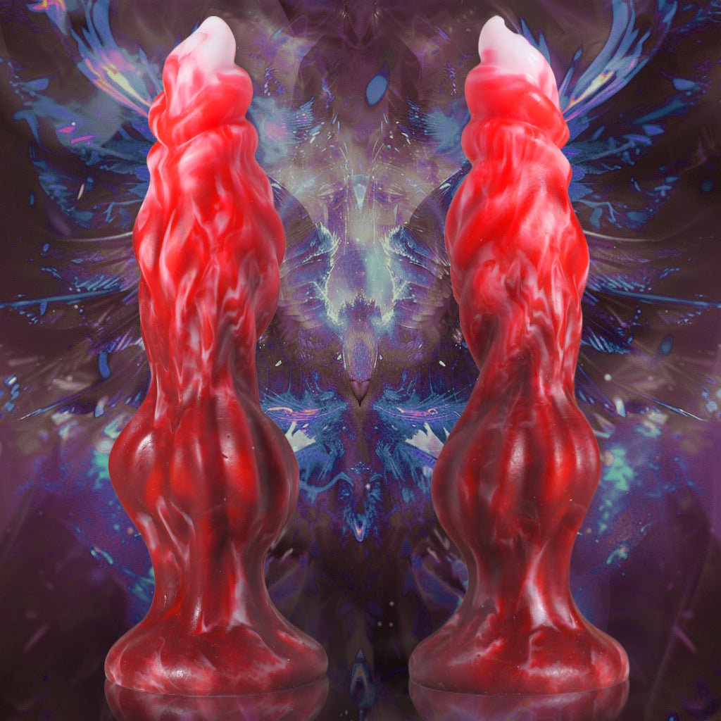 Crimson Lust Sculpted Silicone Plug - Tarisss Sex Toy Store