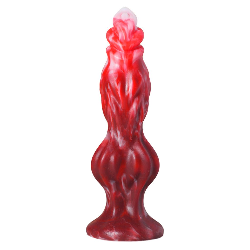 Crimson Lust Sculpted Silicone Plug - Tarisss Sex Toy Store