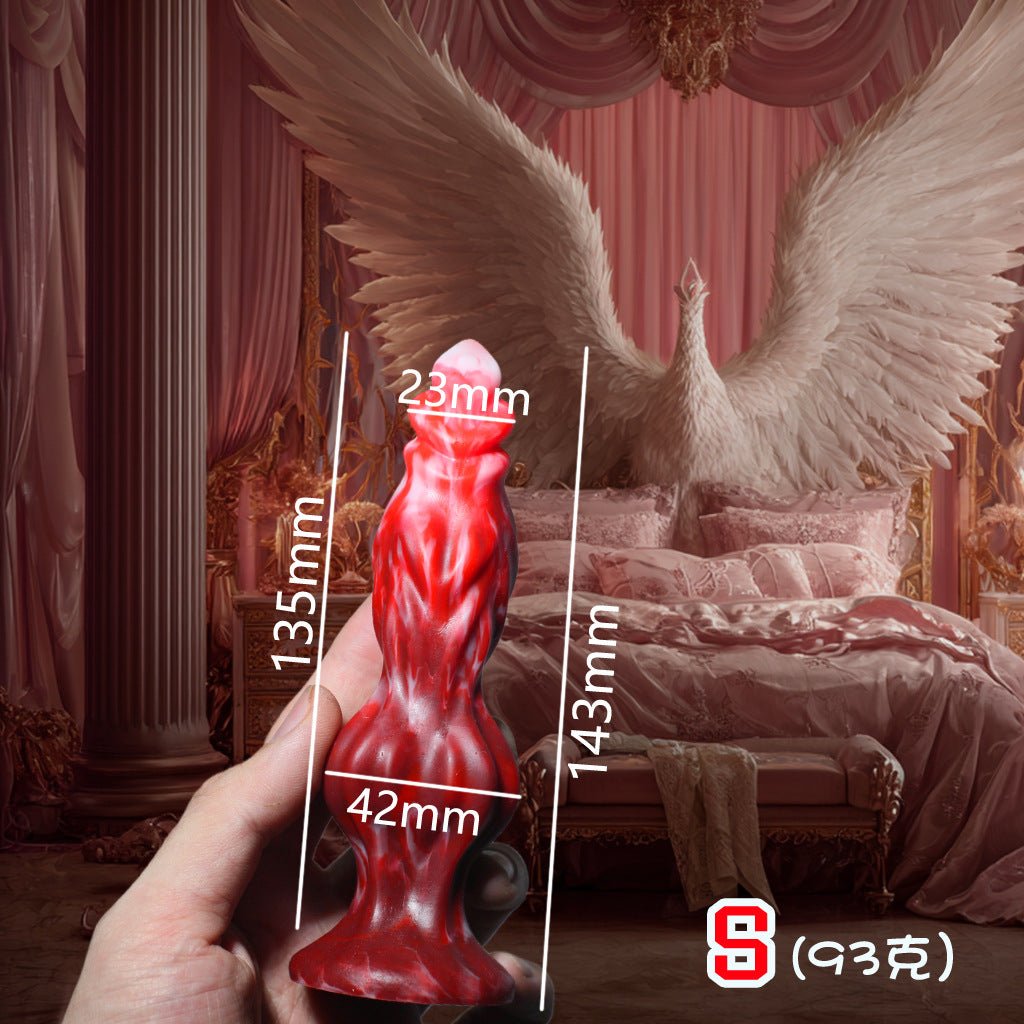 Crimson Lust Sculpted Silicone Plug - Tarisss Sex Toy Store