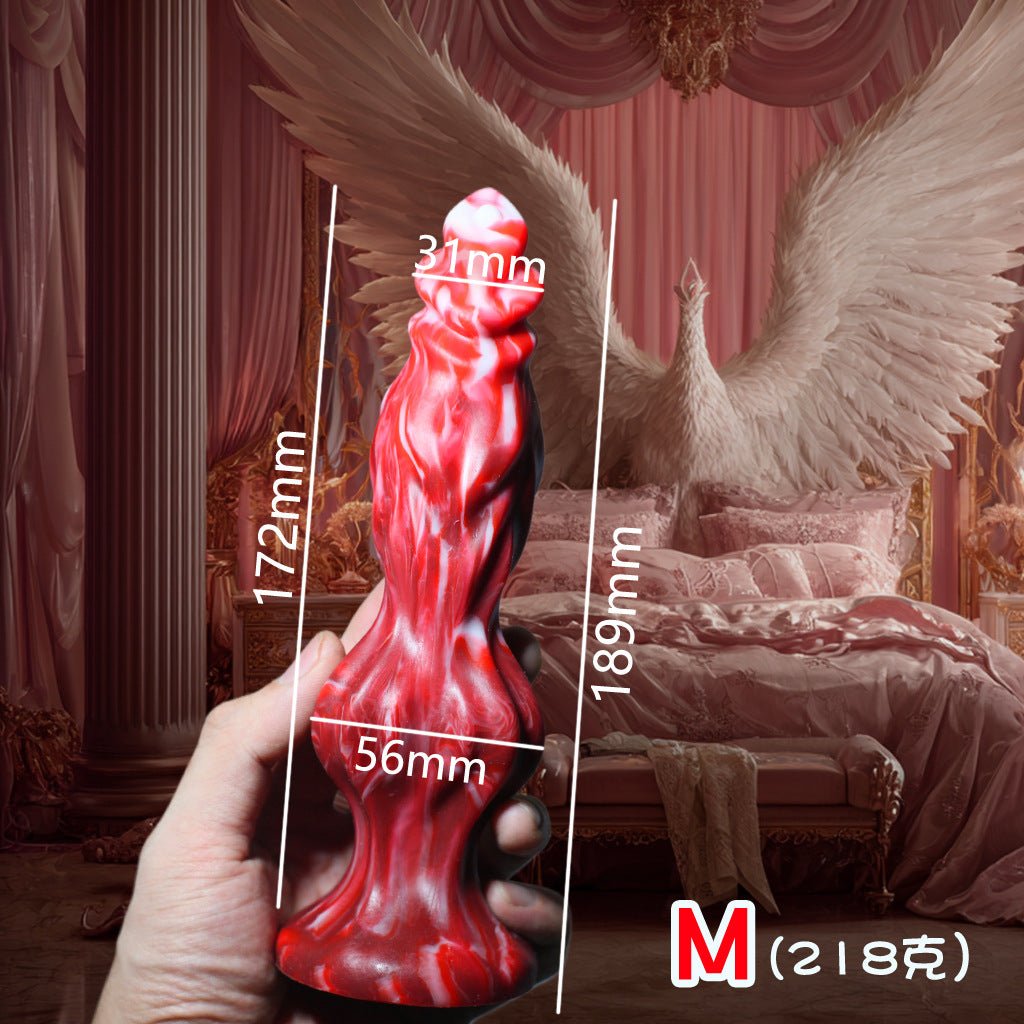 Crimson Lust Sculpted Silicone Plug - Tarisss Sex Toy Store
