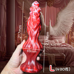 Crimson Lust Sculpted Silicone Plug - Tarisss Sex Toy Store