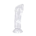 Crystal Series Realistic Foot Fantasy Dildo - Ultra - Clear TPE Anal Probe - Tarisss Sex Toy Store