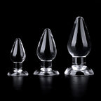 Crystal Series Silicone Anal Trainer Kit - 3 - Piece Graduated Plug Set - Tarisss Sex Toy Store