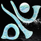 Curved Tentacle - Style Textured Silicone Dildo with Suction Cup Base - Tarisss Sex Toy Store