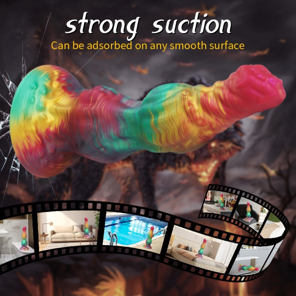Double Knot Dog Dildo – Knotted Fantasy Silicone Dildo for Vaginal & Anal Dilation | Domlust