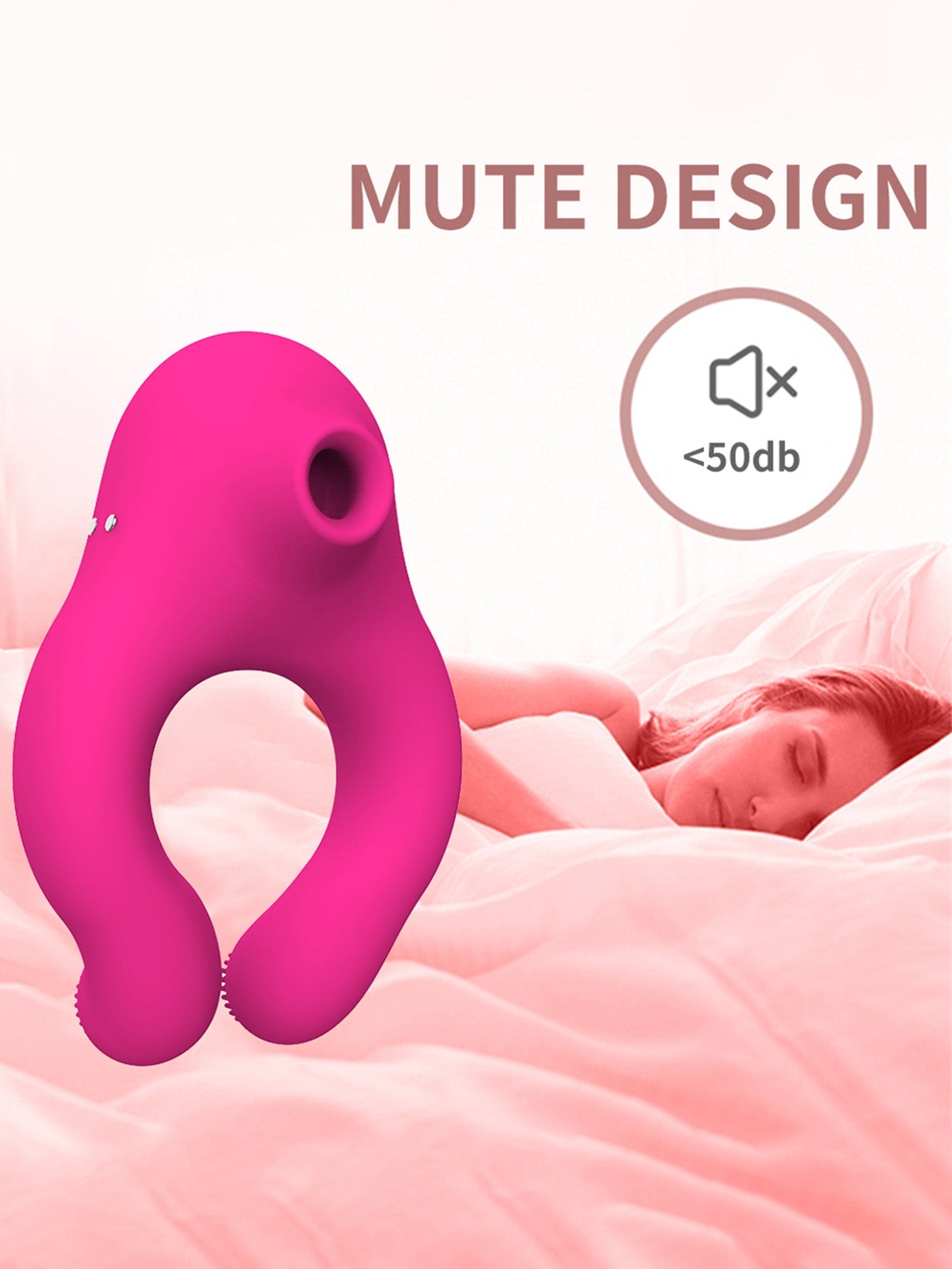 Female Oral Sex Sucking Vibrator - Male Penis Cock Ring Clit Clamp Couple Sex Toys