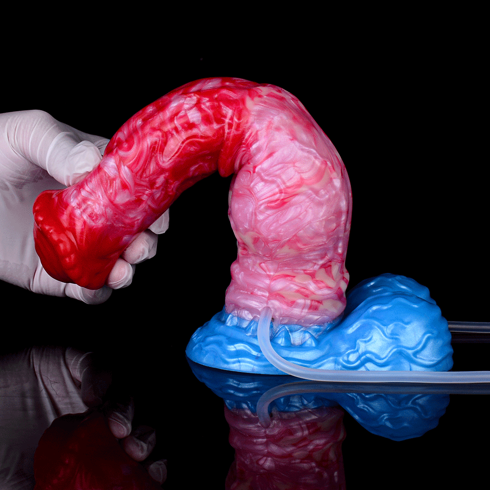 Inflatable Squirting Horse Dildo - Fantasy Monsterdildo Anal Sex Toys for Women Masturbation