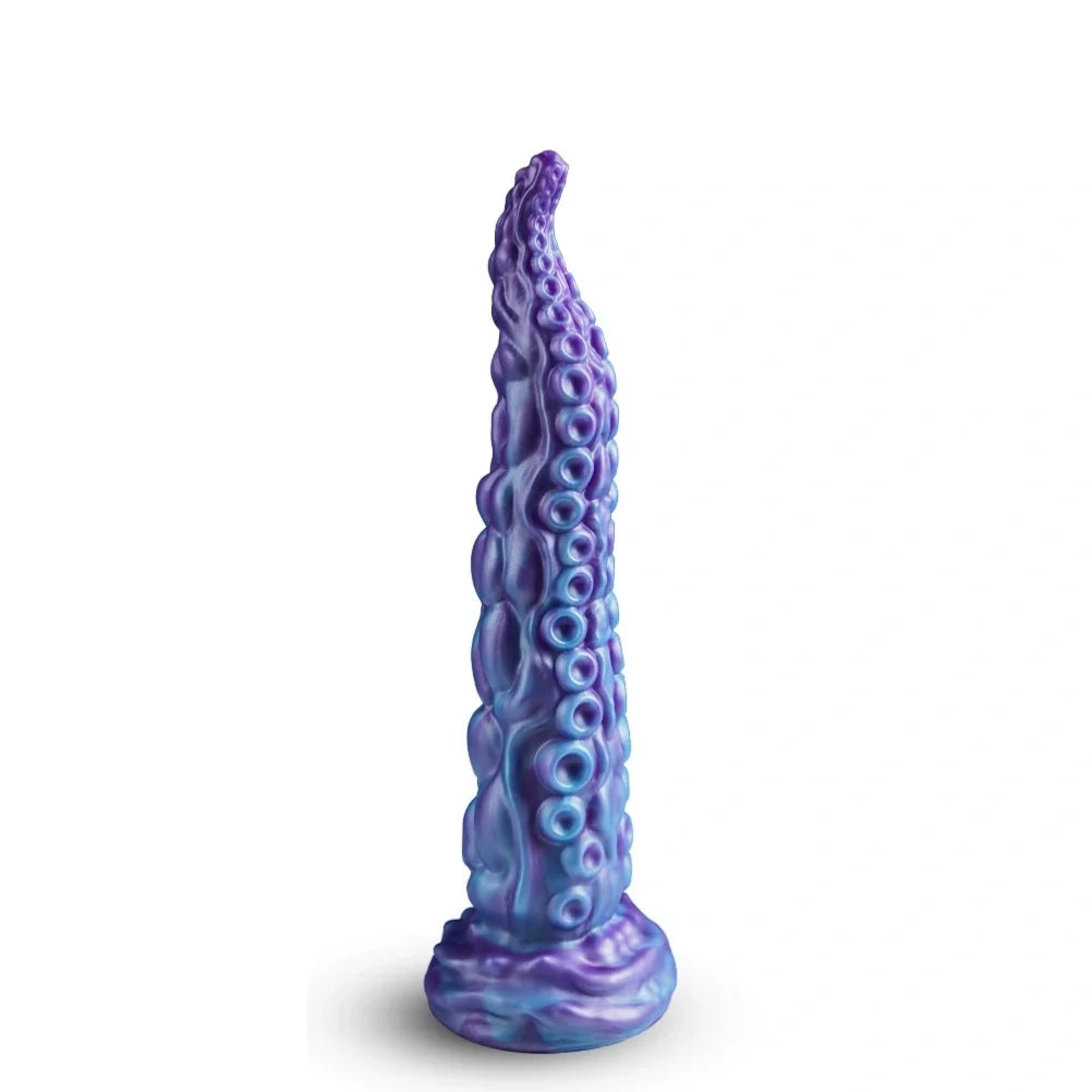 Domlust Tentacle Dildo – Platinum Silicone Octopus Fantasy Dildo with Suction Cup | G-Spot & Beginner-Friendly