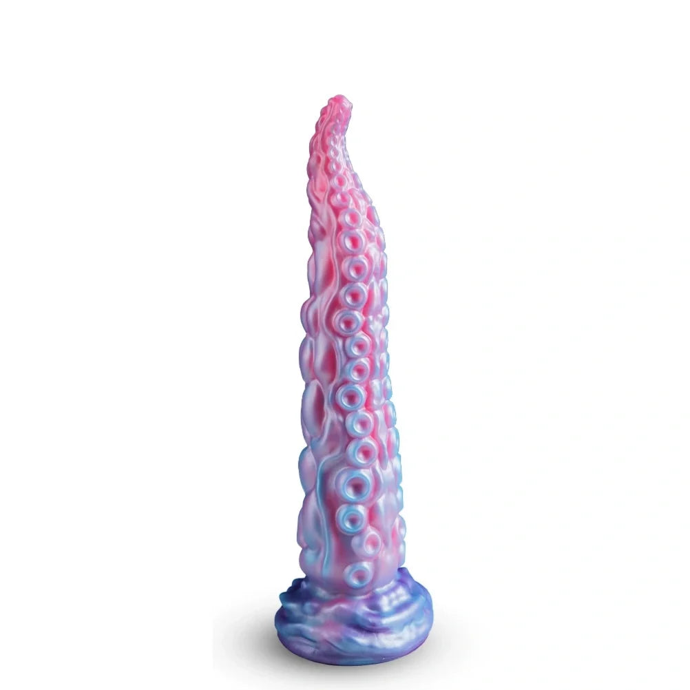 Domlust Tentacle Dildo – Platinum Silicone Octopus Fantasy Dildo with Suction Cup | G-Spot & Beginner-Friendly