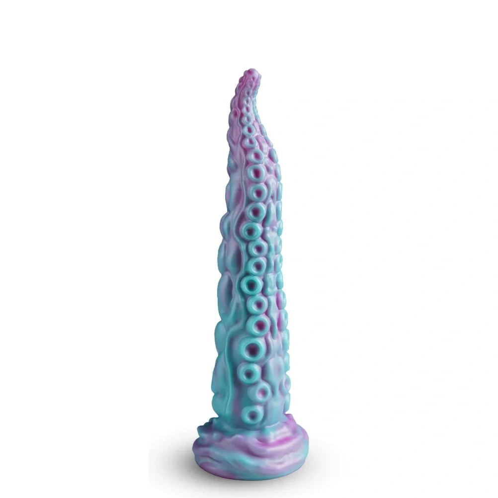 Domlust Tentacle Dildo – Platinum Silicone Octopus Fantasy Dildo with Suction Cup | G-Spot & Beginner-Friendly
