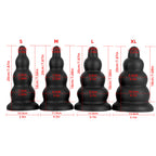 Tower - Ribbed Butt Plug - Thick Butt Plug - Anal Sex Toy