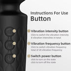 Chastity Vibrator Magic Wand – 8 Speeds, 20 Patterns, Waterproof & Rechargeable