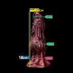 Dragon Dildo Butt Plug – Tentacle Texture Platinum Silicone G-Spot & Anal Toy | Domlust