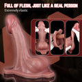 7.28-inch Strapon Realistic Silicone Penis Sleeve - Sex Toys to Extend Male Erection