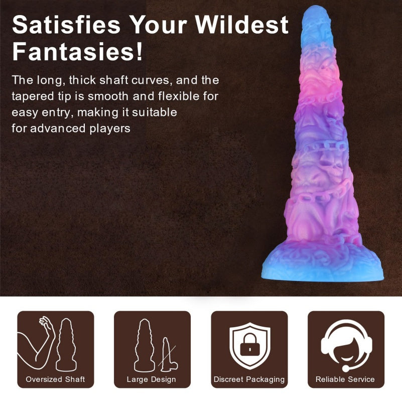 Giant Tentacle Dildo 15 Inch | Platinum Silicone Huge Butt Plug Fist Dildo for BDSM & G-Spot Fetish Play – Domlust