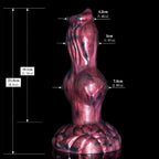 Dark Spirits 9 Inch Silicone Dog Knot Dildo - Tarisss Sex Toy Store
