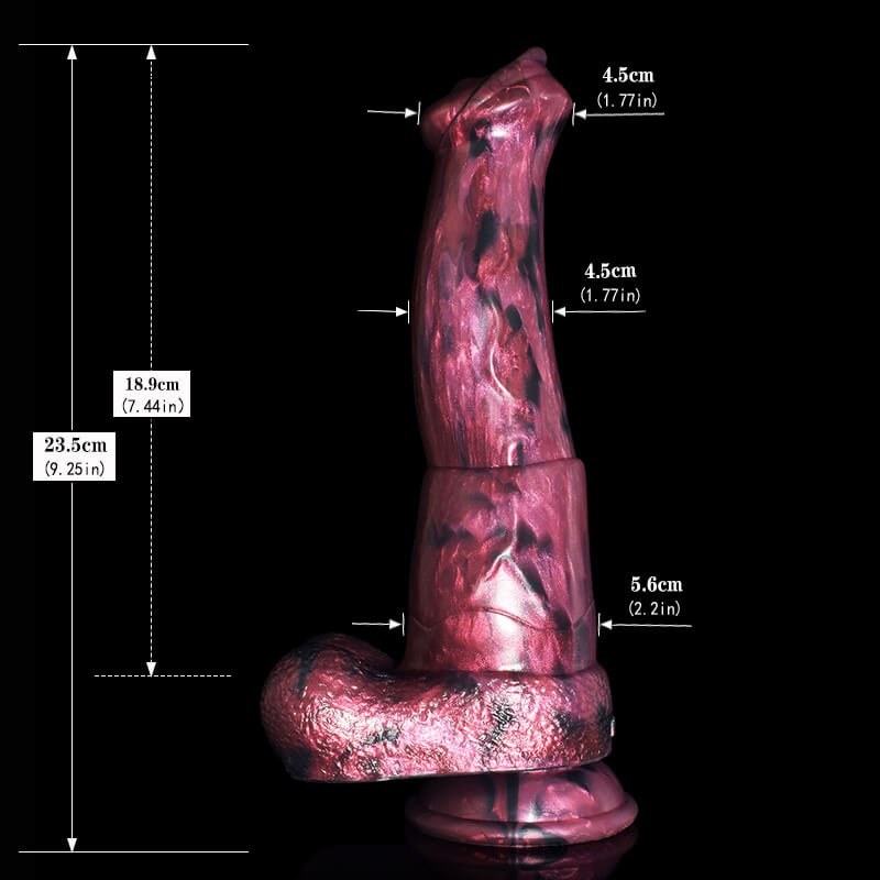 Dark Spirits 9 Inch Silicone Dog Knot Dildo - Tarisss Sex Toy Store