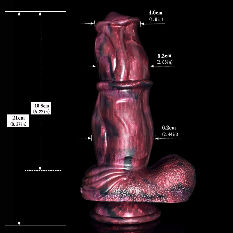Dark Spirits 9 Inch Silicone Dog Knot Dildo - Tarisss Sex Toy Store