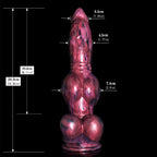 Dark Spirits 9 Inch Silicone Dog Knot Dildo - Tarisss Sex Toy Store
