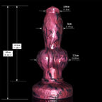 Dark Spirits 9 Inch Silicone Dog Knot Dildo - Tarisss Sex Toy Store
