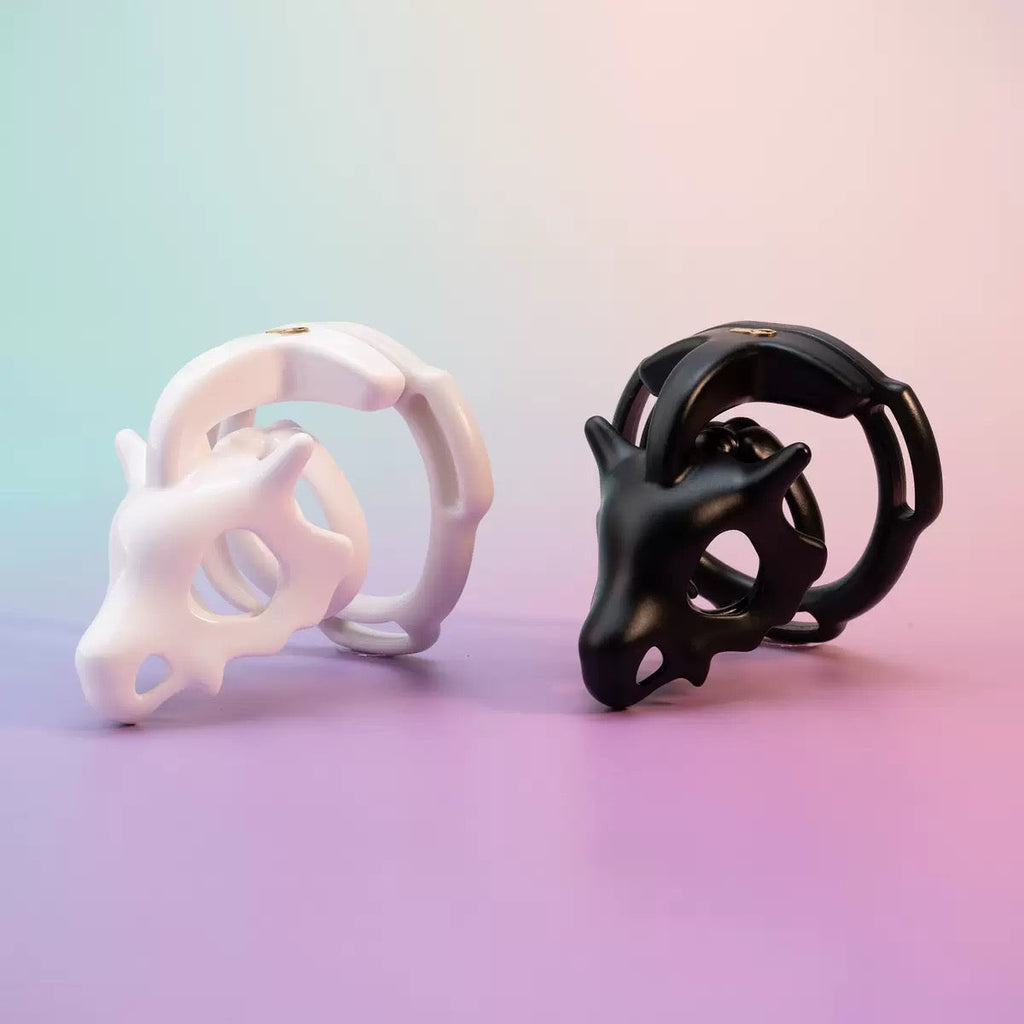 Dinosaur Fossil Skull Chastity Cage – Biomechanical Resin Design 🦴
