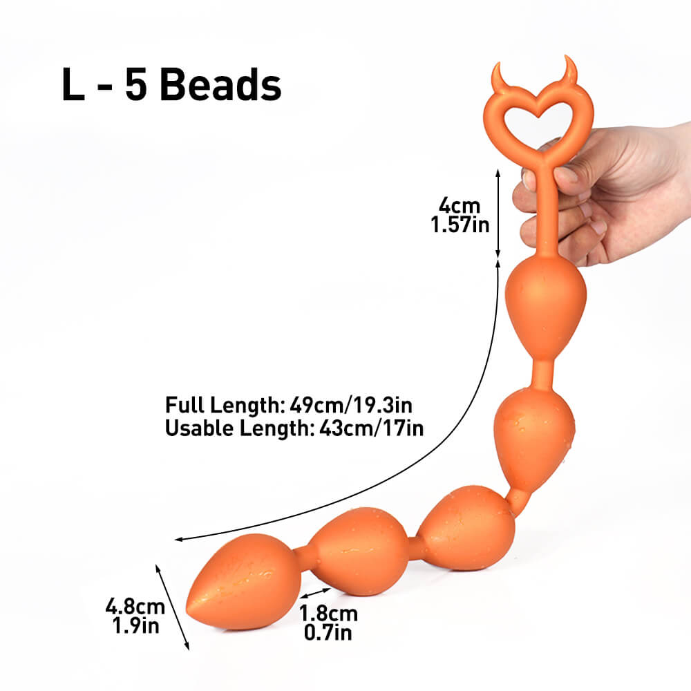 Devil - Huge Anal Beads - 5/6/7 Anal Balls