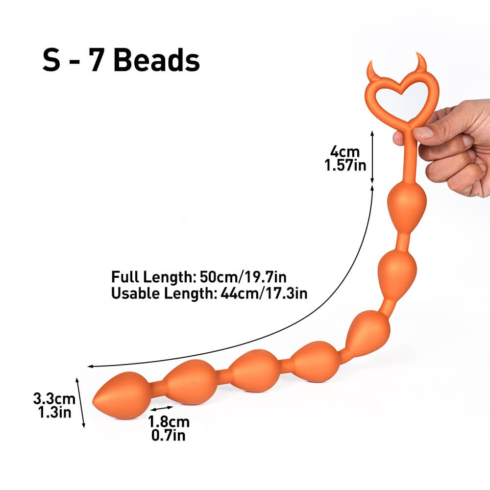 Devil - Huge Anal Beads - 5/6/7 Anal Balls