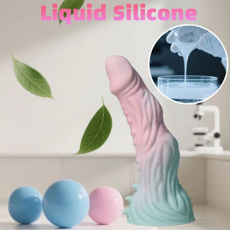 Fantasy Dragon Dildo 7" | Bulge-Ball Shaft | Suction Cup & Strap-On | Domlust