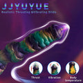 Glow-in-Dark Dragon Dildo – Telescopic Vibrating | Spiral Texture | Wireless Remote | G-Spot