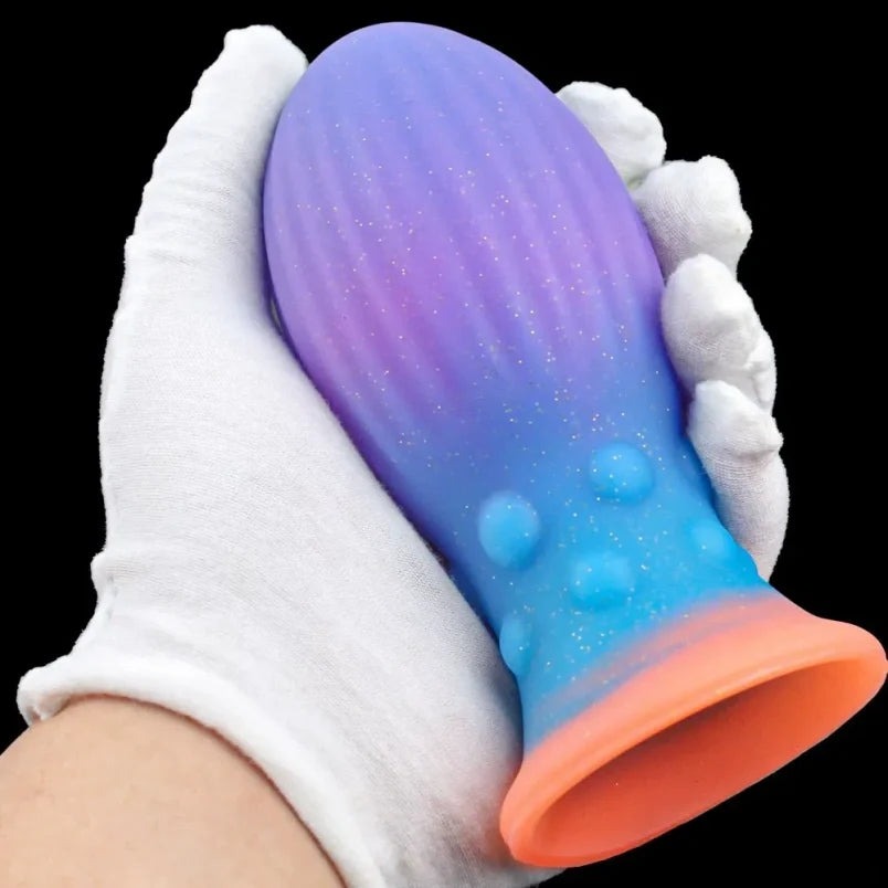 Glowing-in-Dark Fantasy Egg Dildo - Fist Ruined Orgasm Anal Expansion Women Masturbator