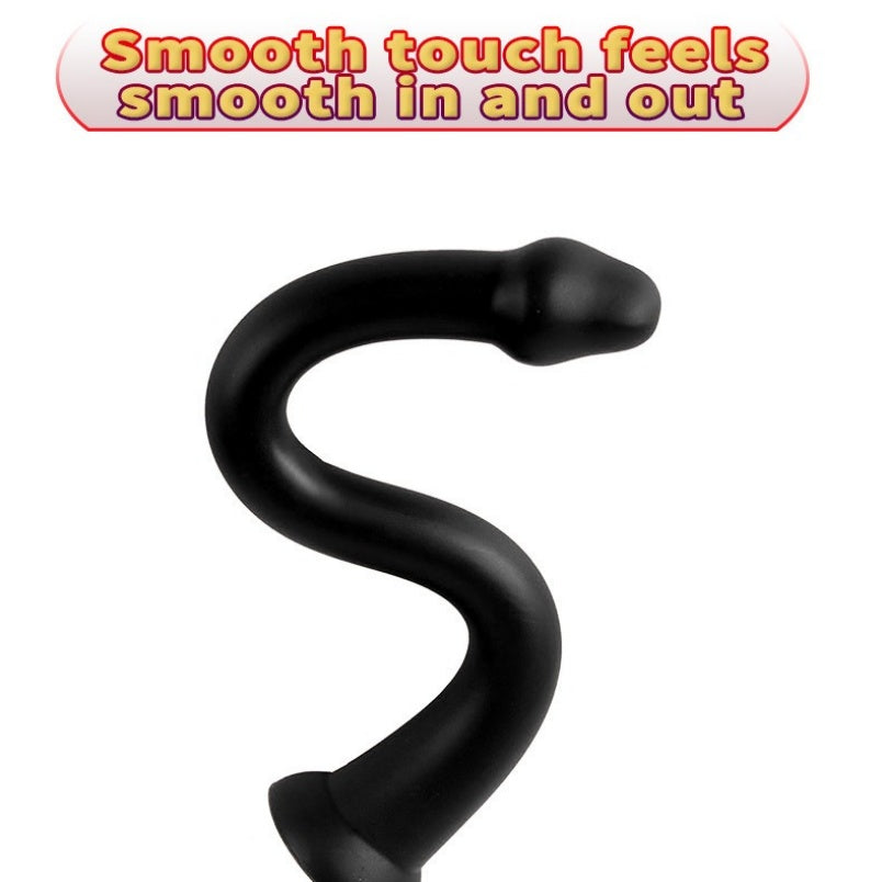 Extra Long Black Alien Dildo Butt Plug - Monsterdildo Deep Vaginal Women Masturbation