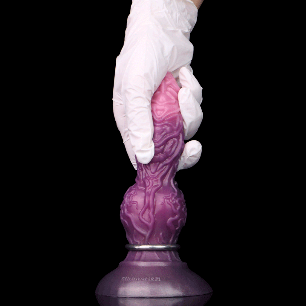 Domlust Purple Dragon Dildo – Inflatable Silicone Monster Dildo for Fantasy Fetish Play