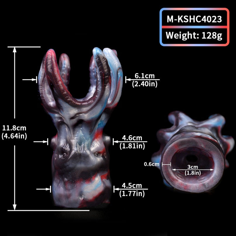 Fantasy Octopus Vertical Gag Bettie Bondage Kit – Liquid Silicone Strap-On Oral Sex Toy