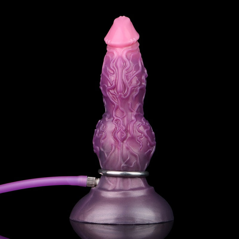 Domlust Purple Dragon Dildo – Inflatable Silicone Monster Dildo for Fantasy Fetish Play