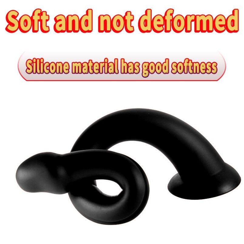 Extra Long Black Alien Dildo Butt Plug - Monsterdildo Deep Vaginal Women Masturbation