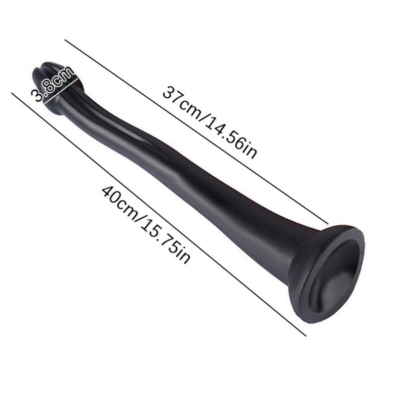 Extra Long Black Alien Dildo Butt Plug - Monsterdildo Deep Vaginal Women Masturbation