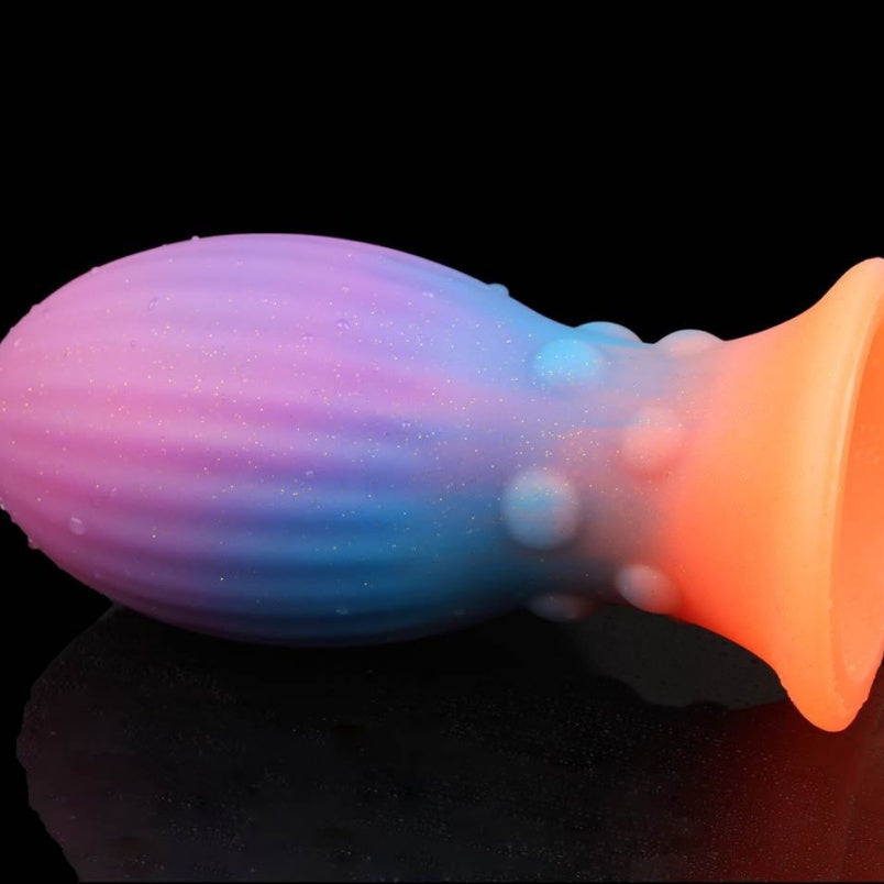 Glowing-in-Dark Fantasy Egg Dildo - Fist Ruined Orgasm Anal Expansion Women Masturbator