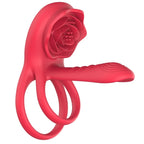 G-Spot Vibrating Silicone Cock Rings – Rose Clitoral Suction Masturbation Couple Sex Toys