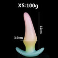 Peach Pink Silicone Fantasy Butt Plug Dildo - Strap On Everyday Anal Expander Sex Toys