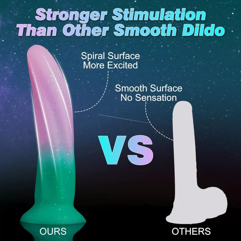 Spiral Silicone Anal Dildo & Butt Plug | Platinum-Cured Monster Dildo for G-Spot & Anal Fetish Play – Domlust