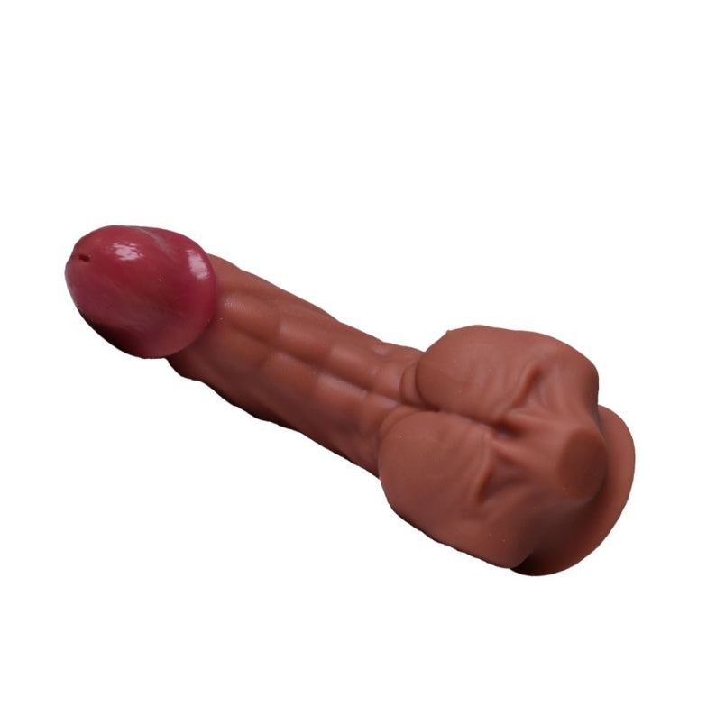 S-Shaped Fantasy Monster Dildo – Platinum Silicone | 11 Inch Alien Dildo G-Spot & P-Spot Curve