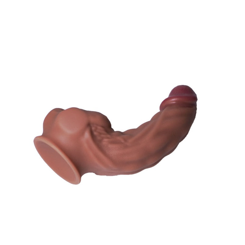 S-Shaped Fantasy Monster Dildo – Platinum Silicone | 11 Inch Alien Dildo G-Spot & P-Spot Curve